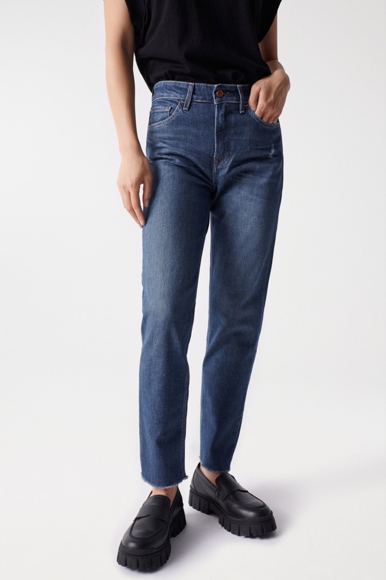 CROPPED TRUE-JEANS, SLIM