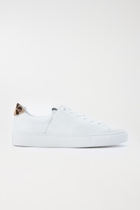 TENNIS EN CUIR AVEC LACETS MOTIF ANIMAL