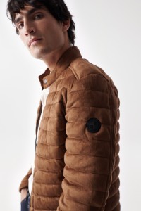 PADDED SUEDE JACKET