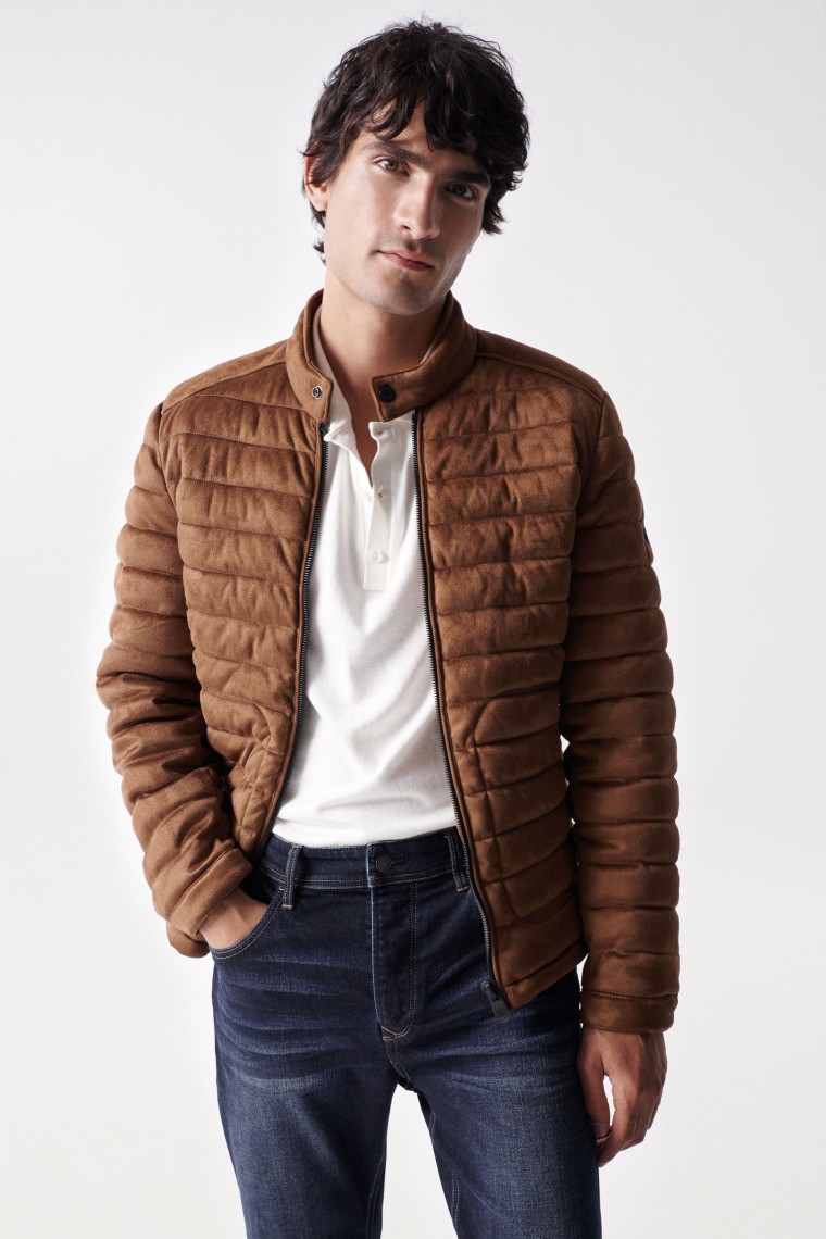 PADDED SUEDE JACKET