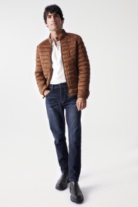 PADDED SUEDE JACKET