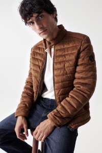 PADDED SUEDE JACKET