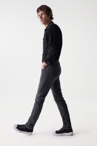 SLIM S-REPEL JEANS WITH WEAR