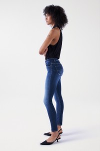 JEANS DESTINY PUSH UP SKINNY LAVAGEM ESCURA