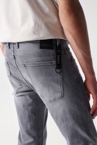 SLIM S-REPEL GREY JEANS