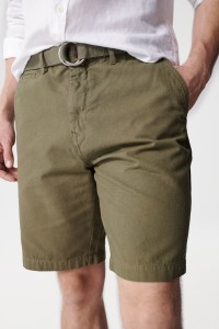 PANTALONES CORTOS CHINO CON CINTURN