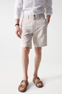 SHORT REGULAR CHINO COTON LINEN