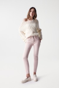 JEAN SECRET PUSH IN COUPE SKINNY, ROSE