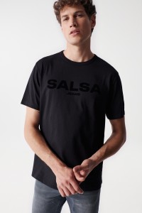 T-SHIRT WITH VELVETY SALSA NAME