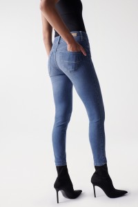 SECRET PUSH IN-JEANS CROPPED SKINNY