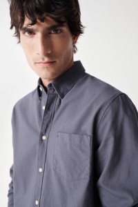 OXFORD PLAIN SHIRT WITH POCKET