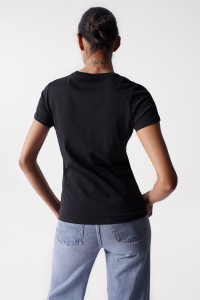 T-SHIRT AVEC LOGO SALSA EN BRODERIE