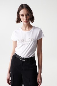 T-SHIRT AVEC LOGO SALSA BRILLANT