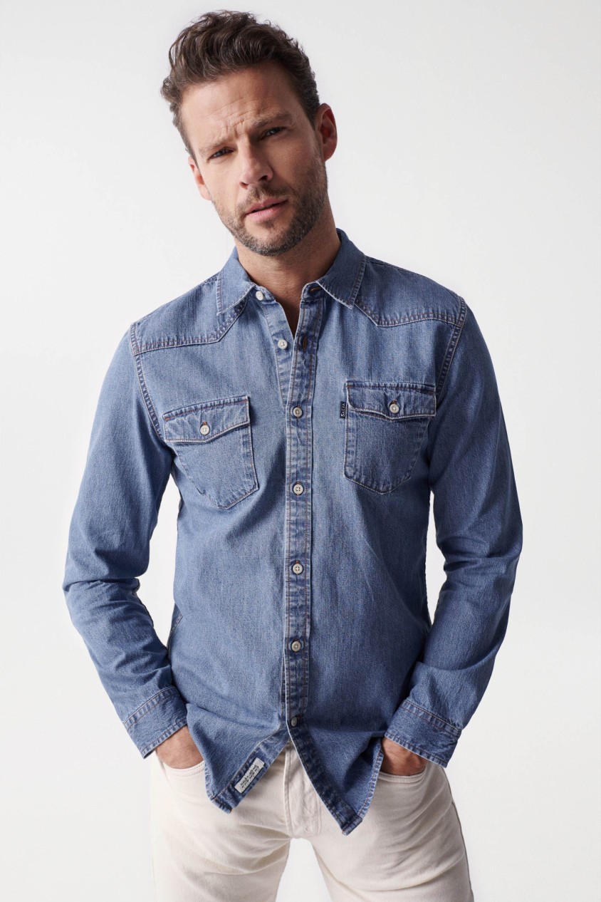 CHEMISE EN JEAN COUPE SLIM