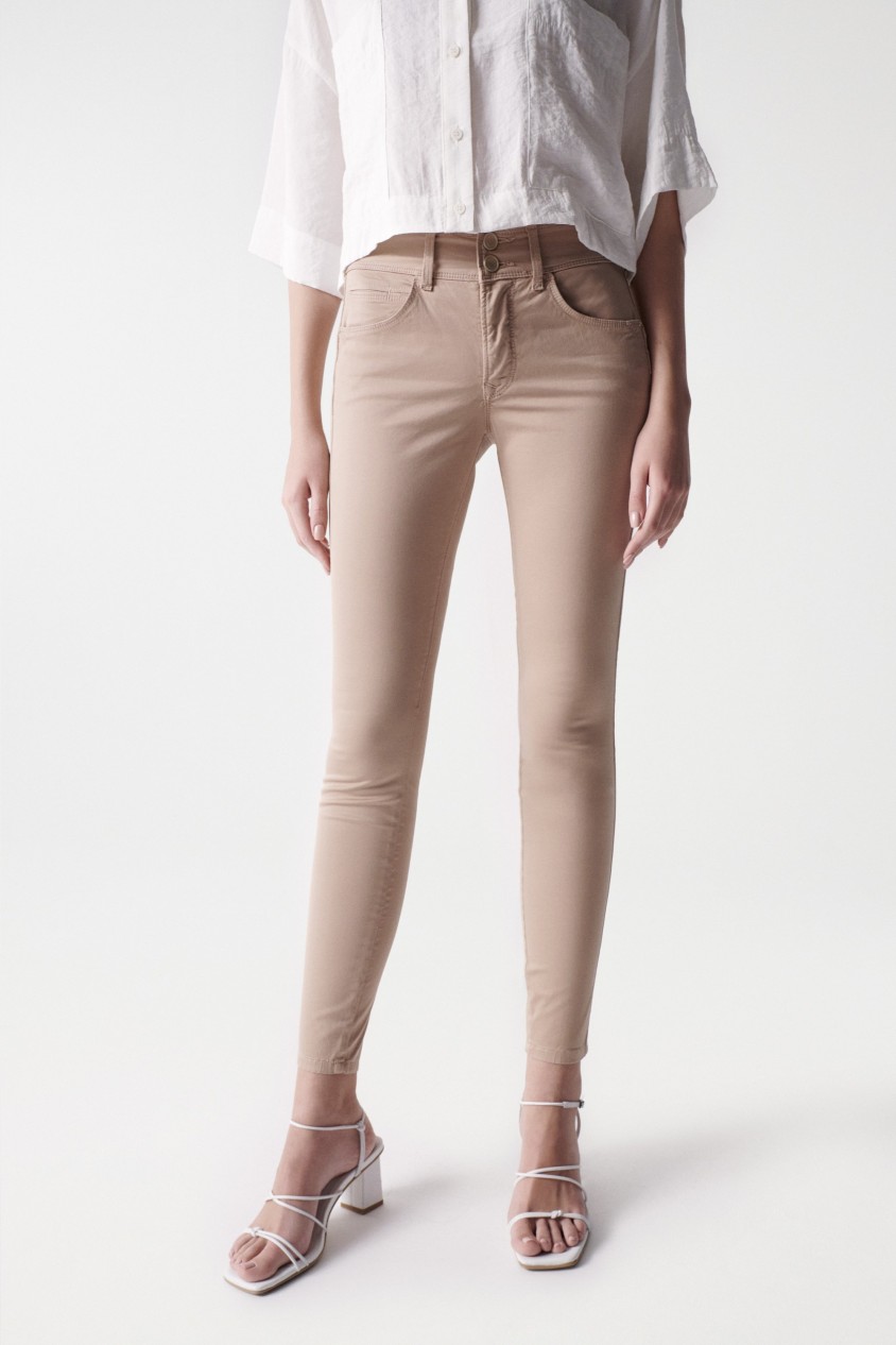 SKINNY SECRET PUSH IN BEIGE JEANS