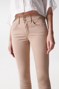 JEAN SECRET PUSH IN COUPE SKINNY, BEIGE