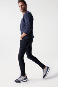 DARK BLUE SKINNY JEANS