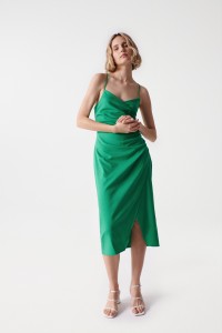 DRESS WITH RUCHED EFFECT