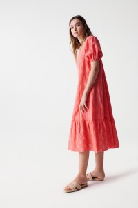 MIDI DRESS WITH EMBROIDERY