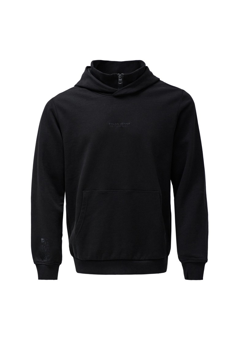 SWEATSHIRT MIT KAPUZE UND MARKENAUFDRUCK