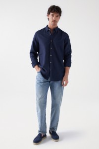 LINEN BLEND SHIRT