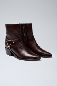 LEATHER ANKLE BOOTS