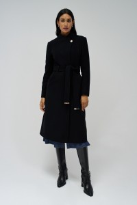 LONG GRACE COAT WITH BELT