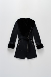 DIANA SHEEPSKIN EFFECT COAT