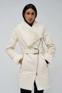 DIANA SHEEPSKIN EFFECT COAT