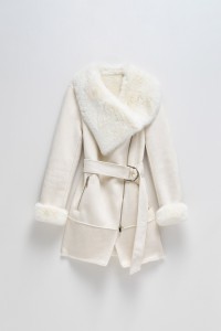 DIANA SHEEPSKIN EFFECT COAT