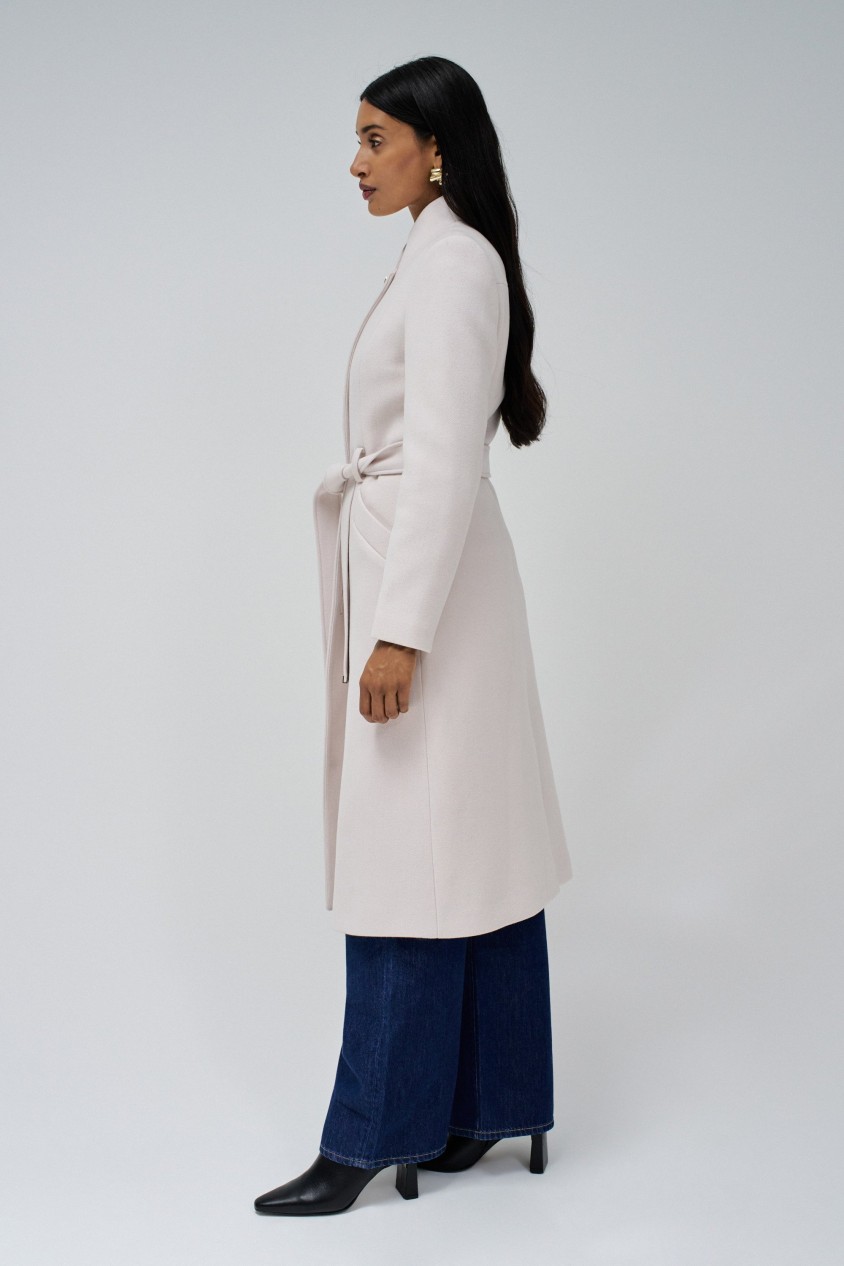 LONG GRACE COAT WITH BELT