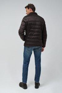 CASACO PUFFER EM SUEDE