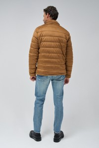 CASACO PUFFER EM SUEDE