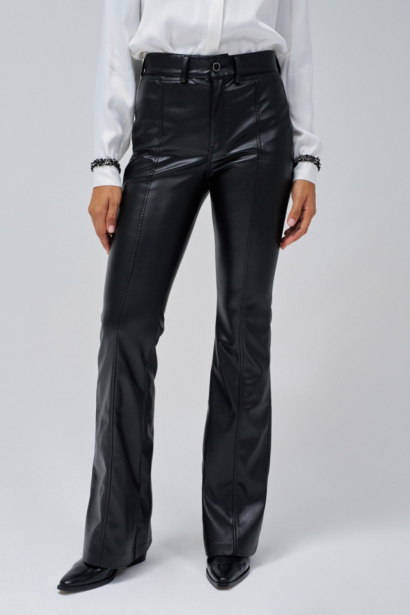 PANTALON FAITH PUSH IN FLARE EFFET CUIR