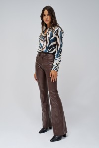 BLUSE SATIN ANIMAL PRINT