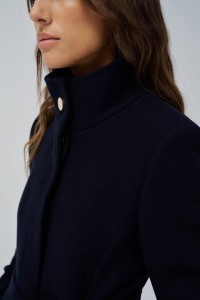 MANTEAU GRACE EN TISSU AVEC CEINTURE