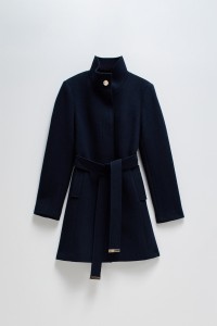 MANTEAU GRACE EN TISSU AVEC CEINTURE