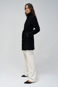 MANTEAU GRACE EN TISSU AVEC CEINTURE