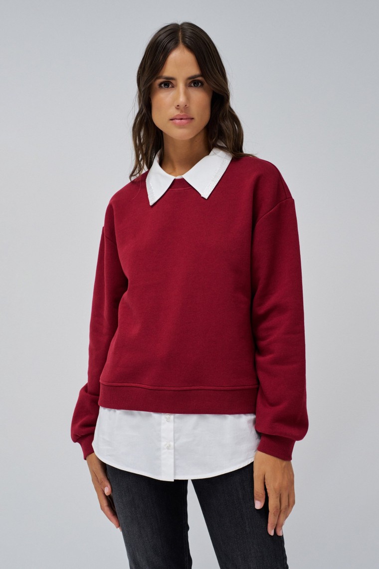 SWEATER COMBINED WITH SHIRT