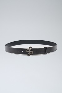 LEATHER BELT WITH GEMS