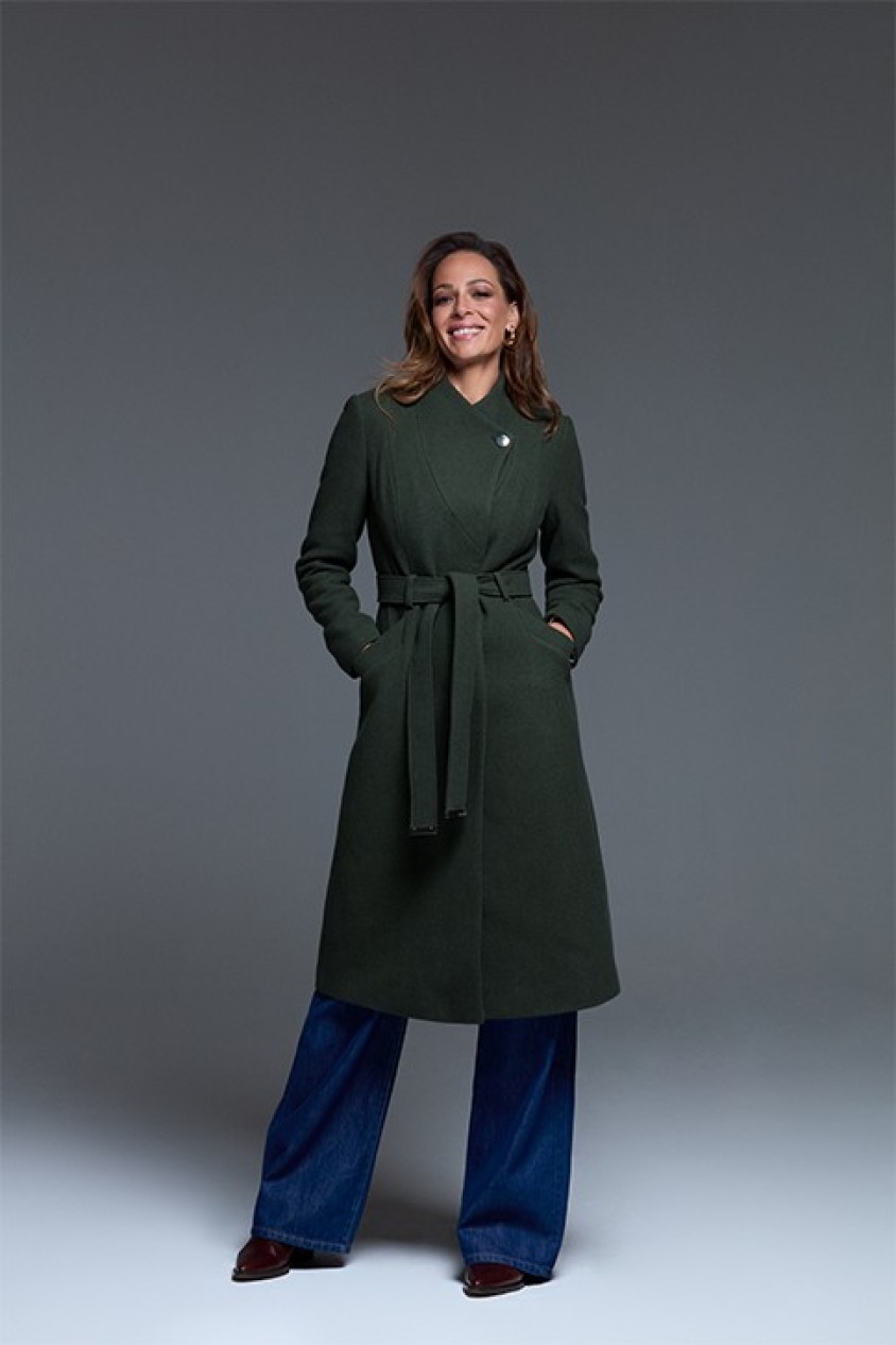 LONG GRACE COAT WITH BELT