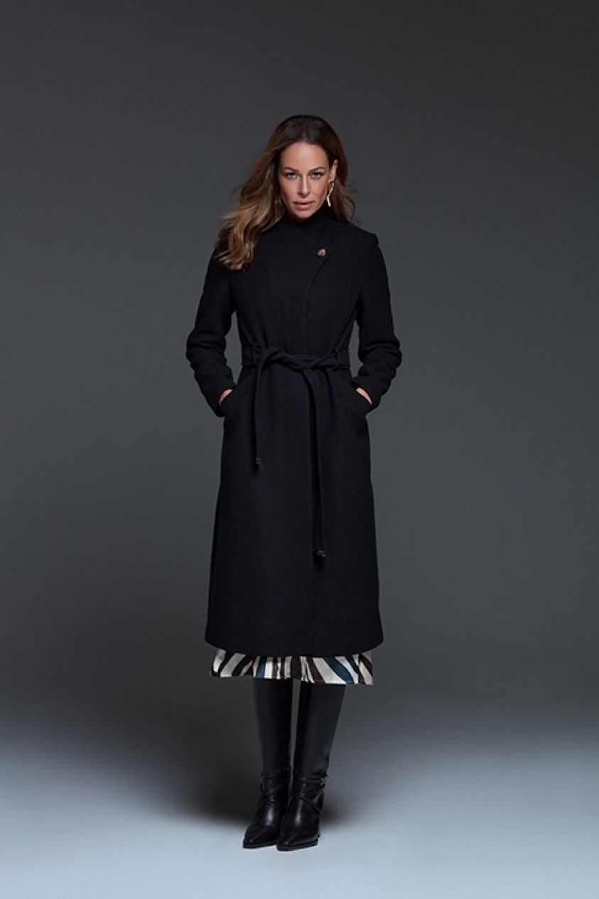 LONG GRACE COAT WITH BELT