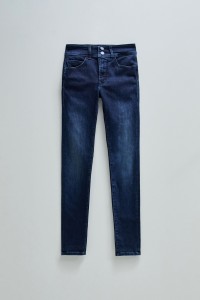 JEANS SECRET, PUSH IN, SKINNY, IN DUNKLEM DENIM