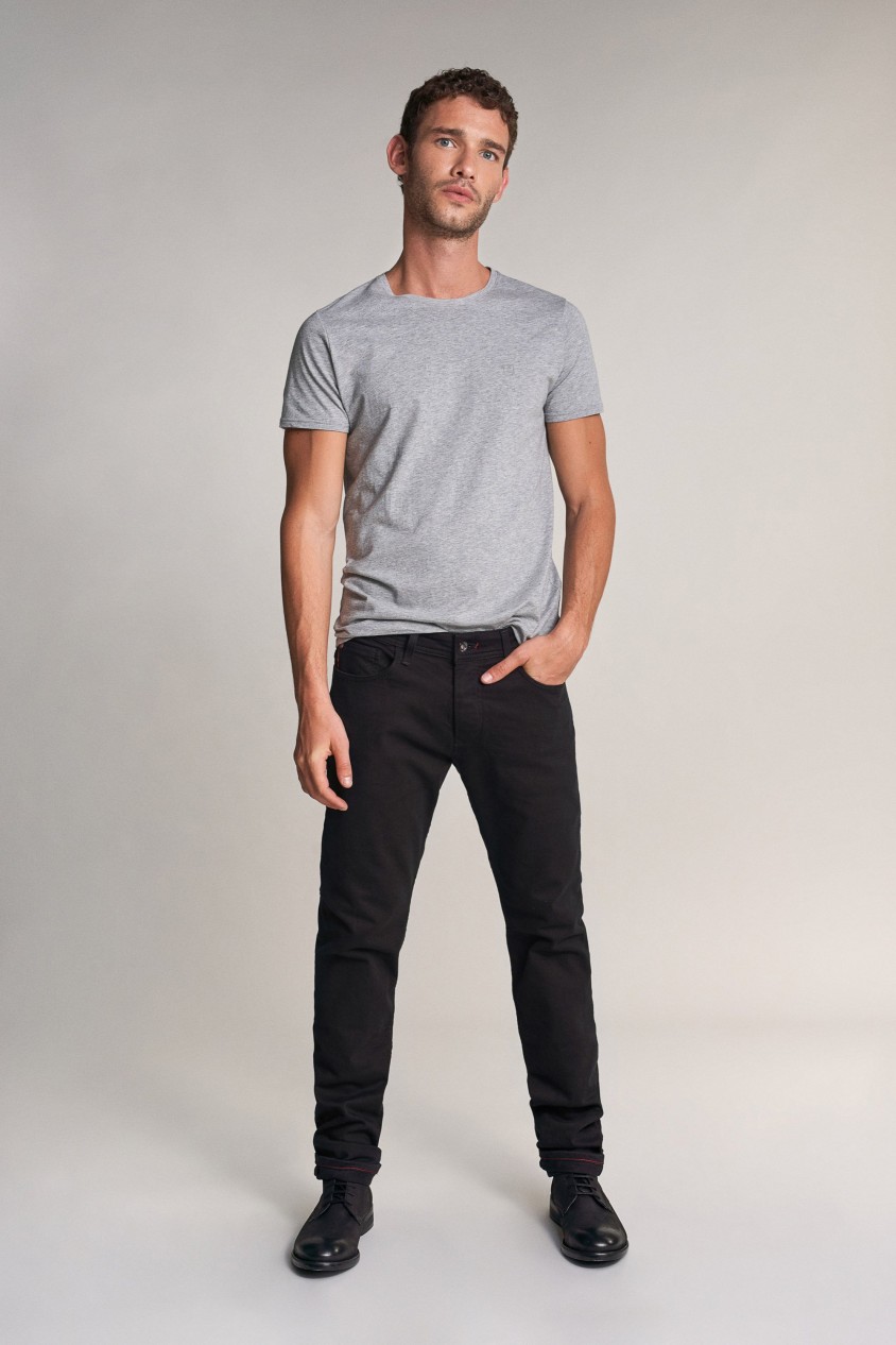 JEANS LIMA, TAPERED, IN SCHWARZ