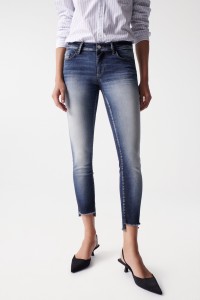 JEANS WONDER PUSH UP, CROPPED HOSE, PREMIUM WASCHUNG