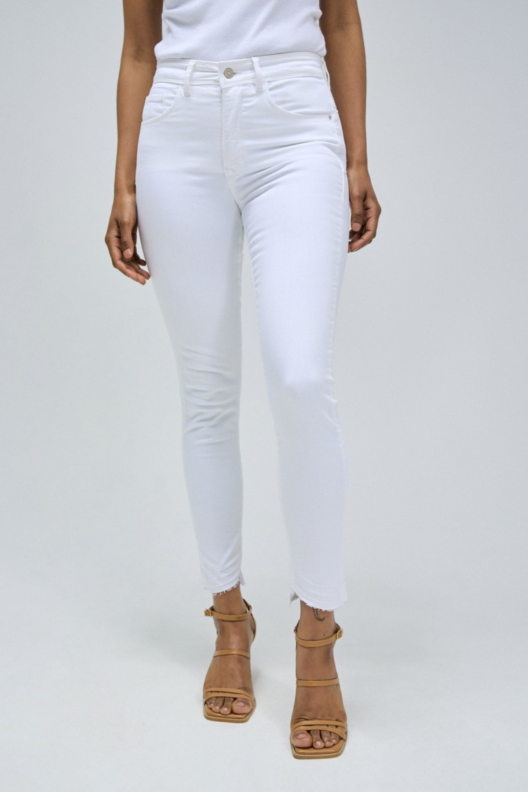 JEANS FAITH PUSH IN CROPPED EN TOILE DE COULEUR