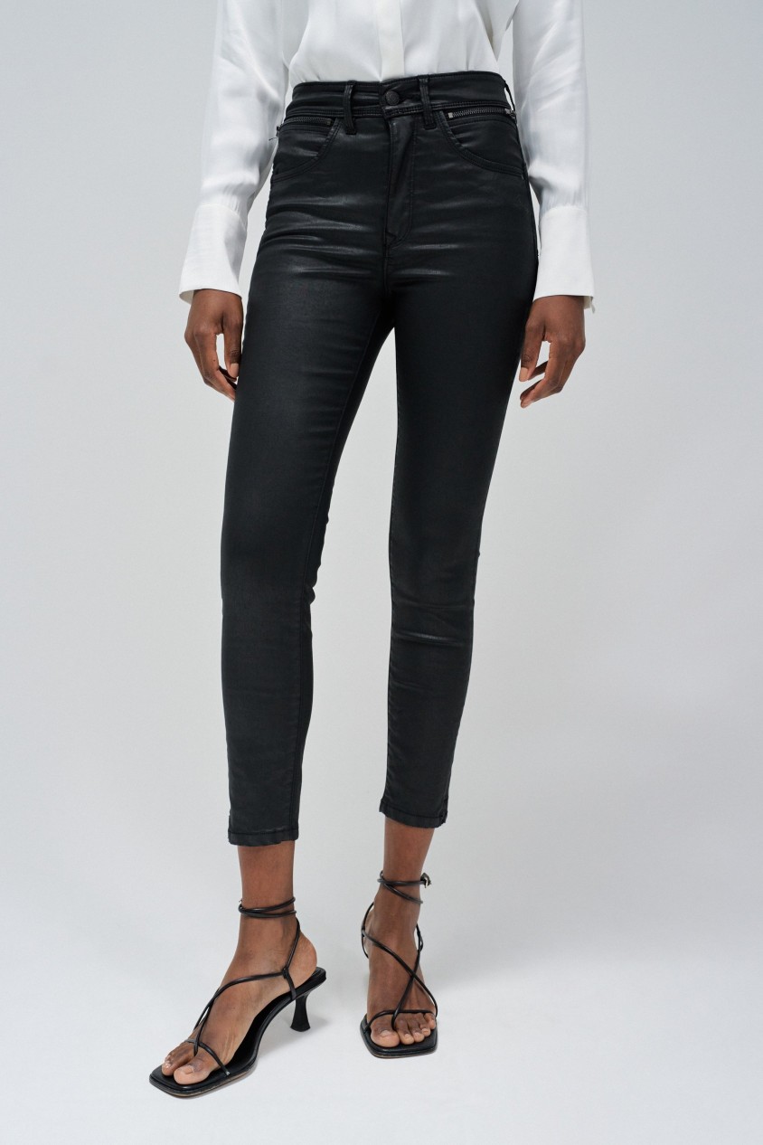 JEANS FAITH, PUSH IN, CROPPED HOSE, GECOATET