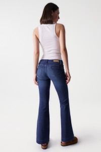 JEANS WONDER PUSH UP, FLARE, IN DUNKLEM DENIM