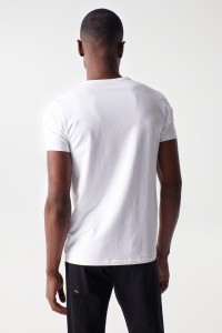 T-SHIRT EN COTON AVEC LOGO SALSA APPLIQU