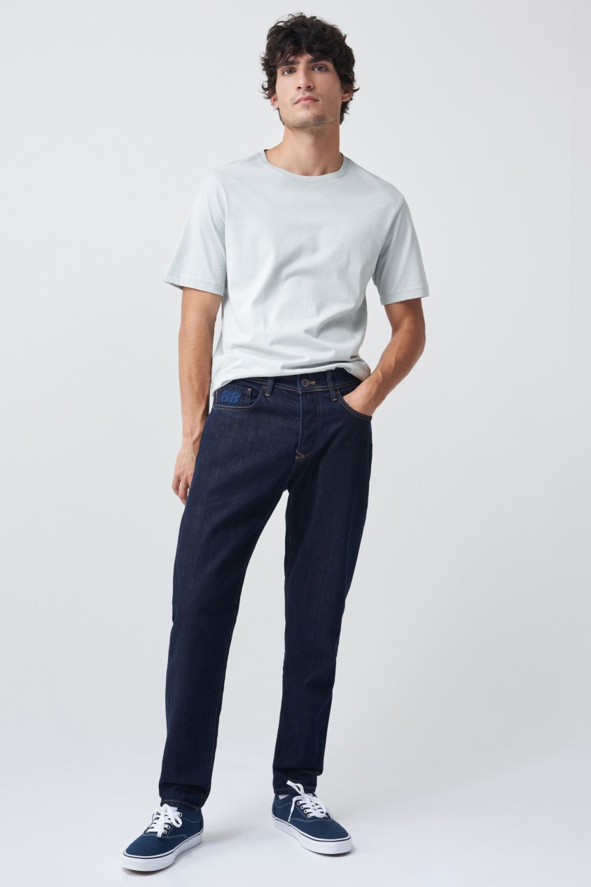 JEANS SPARTAN TAPERED, DUNKLER FARBTON, MIGUEL OLIVEIRA